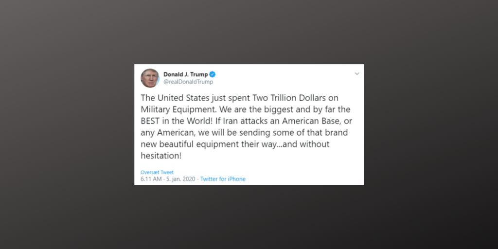 Trump tweet Iran