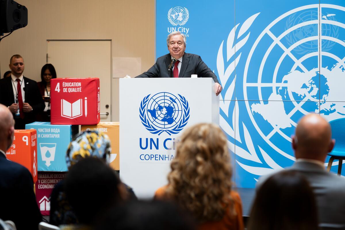 UN71097148 20250507 VW UNSG UN City Townhall UN Photo Veronika Wilhelm